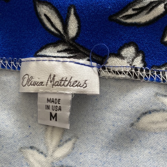 OLIVIA MATTHEWS Off-the-Shoulder Chinoiserie Floral Dress - Picture 6 of 12